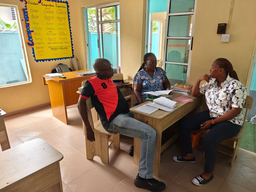 Parents at a Flourish Playhouse Primary open house